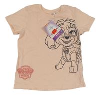 Nové - Světlerůžové tričko - Tlapková Patrola Nickelodeon