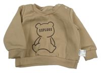 Béžová mikina s medvídkem Shein