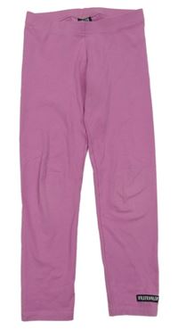 Fialové legíny s nášivkou 