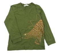 Khaki triko s dinem H&M