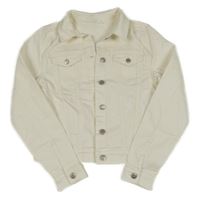 Bílá riflová crop bunda H&M