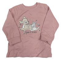 Růžová mikina s Bambim a Dupíkem Disney