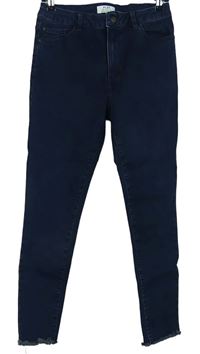 Dámské tmavomodré skinny rifle Dorothy Perkins