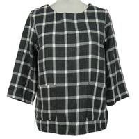 Dámská černo-bílá kostkovaná halenka Atmosphere 