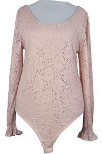 Dámské růžové krajkové body Primark 