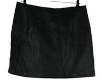 Dámská černá koženková sukně Oasis 