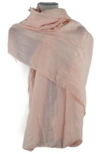 Dámská světlerůžová vzorovaná šála s nopky Janina 