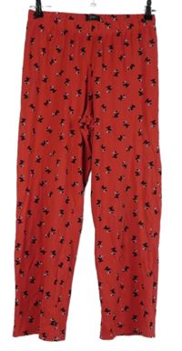 Dámské červené pyžamové kalhoty s pejsky F&F