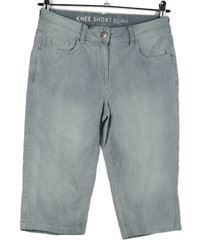 Dámské světlemodro-bílé proužkované dlouhé kraťasy Next 