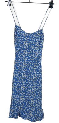 Dámské modré vzorované šaty Zara 