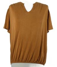 Dámské skořicové balonové tričko Geisha 