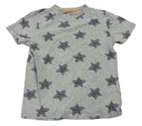 Šedé pyžamové tričko s hvězdami F&F