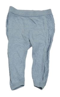 Světlemodré pletené kalhoty Next