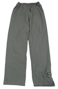 Šedé šusťákové kalhoty Shein