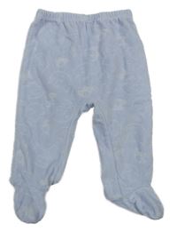 Světlemodré sametové polodupky se slony Benetton