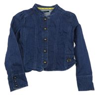 Tmavomodrá riflová crop bunda Jasper Conran