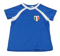 Modro-bílý sportovní dres s nášivkou H&M