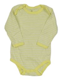 Žluto-bílé pruhované body