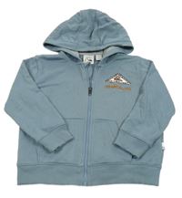 Modro-šedá propínací mikina s kapucí Quiksilver