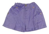 Fialová sukně s kapsami 