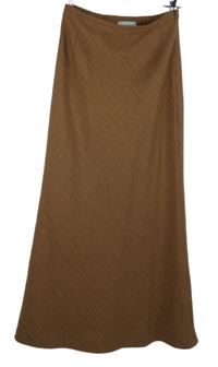 Dámská béžovo-hnědá kostkovaná dlouhá sukně Jaunty 