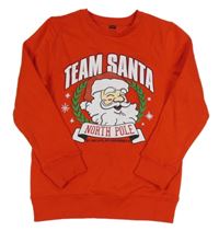 Červená mikina se Santa Clausem F&F