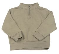 Hnědá mikina se stojáčkem Primark