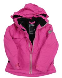 Neonově růžová šusťáková zimní bunda s kapucí Dare 2B
