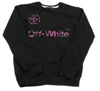 Černá mikina s nápisem