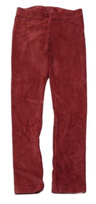 Vínové žebrované sametové legíny Mayoral