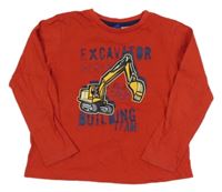 Červené triko s bagrem Lupilu