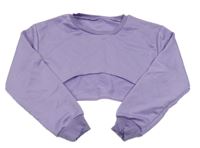 Lila crop mikina 