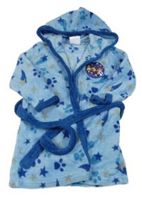 Světlemodrý chlupatý župan s hvězdami a kapucí - Tlapková patrola Nickelodeon
