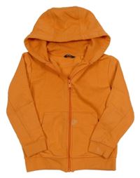 Oranžová propínací mikina s kapucí George