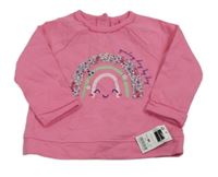 Nové - Růžová mikina s duhou Dunnes Stores