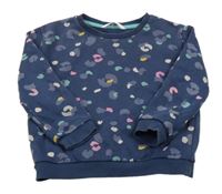 Tmavomodro-barevná vzorovaná mikina M&S