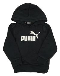 Černá mikina s logem a kapucí Puma
