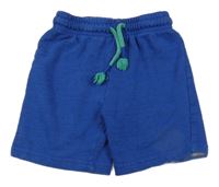 Modré žíhané teplákové kraťasy George