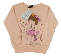 Nové - Lososová mikina s princeznou 