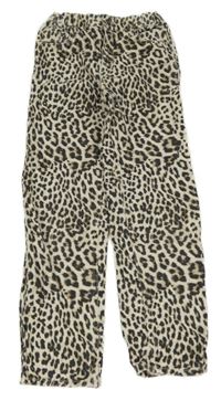 Smetanovo-černé leopardí rifle River Island