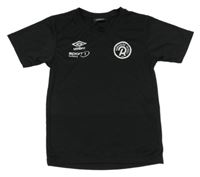 Černé funkční sportovní tričko s logem UMBRO