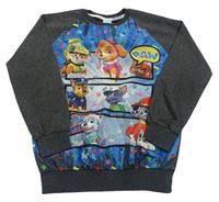 Šedo-modrá mikina s Paw Patrol 