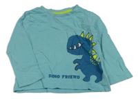 Světlemodré triko s dinosaurem Impidimpi