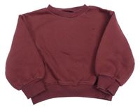 Mahagonová oversize mikina s motorkou zn. Matalan