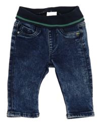 Tmavomodré rifle s gumovým pasem S. Oliver