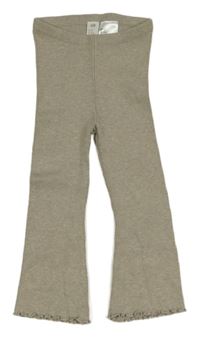 Béžové pletené zvonové kamaše H&M