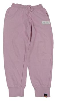Růžové tepláky s logem Ellesse