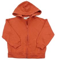 Červená propínací mikina s kapucí H&M