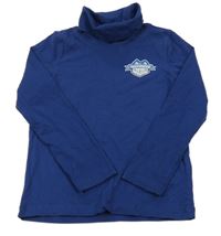 Tmavomodré triko s horami a rolákem Lupilu