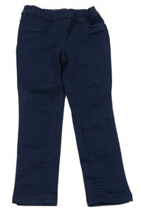 Tmavomodré plátěné tregíny Pocopiano 